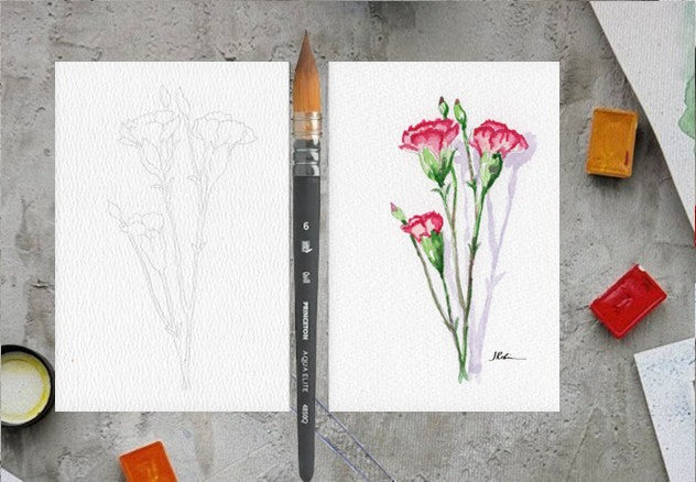 3 Pack 3 Floral 5x7 Templates #2