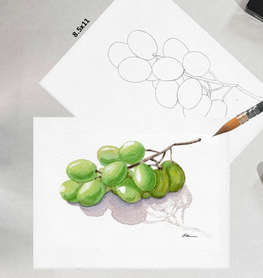 Green Grapes 8.5x11 Template