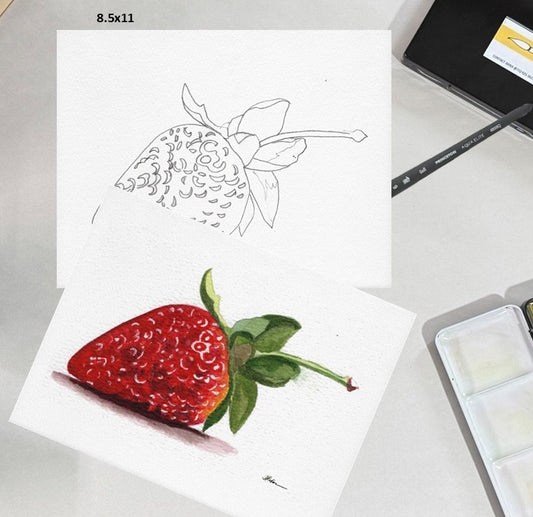 Strawberry 8.5x11 Template