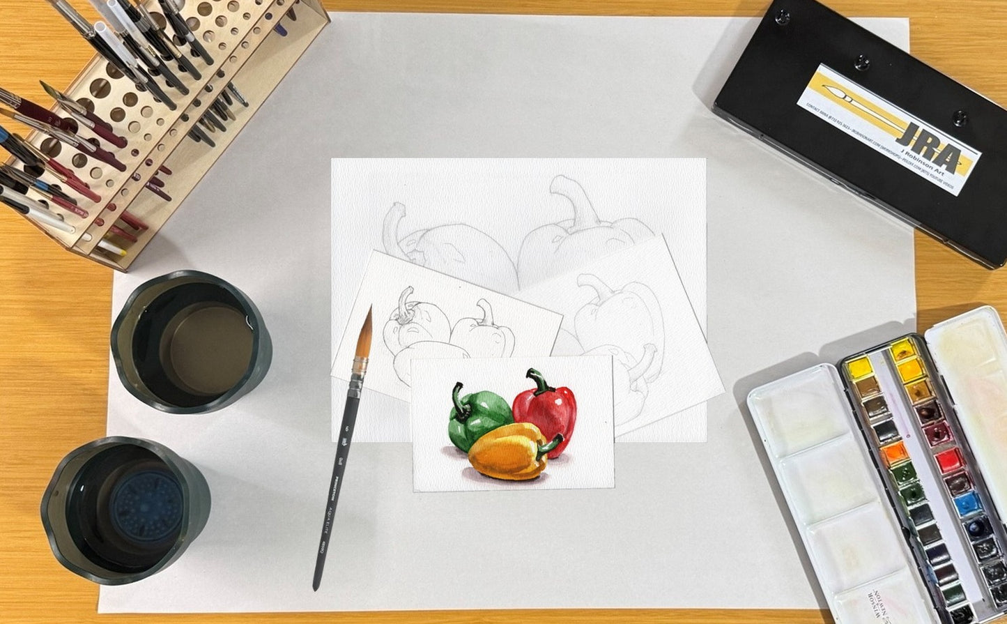 3 Pack Bell Peppers 4x6, 5x7, 8.5x11 Templates