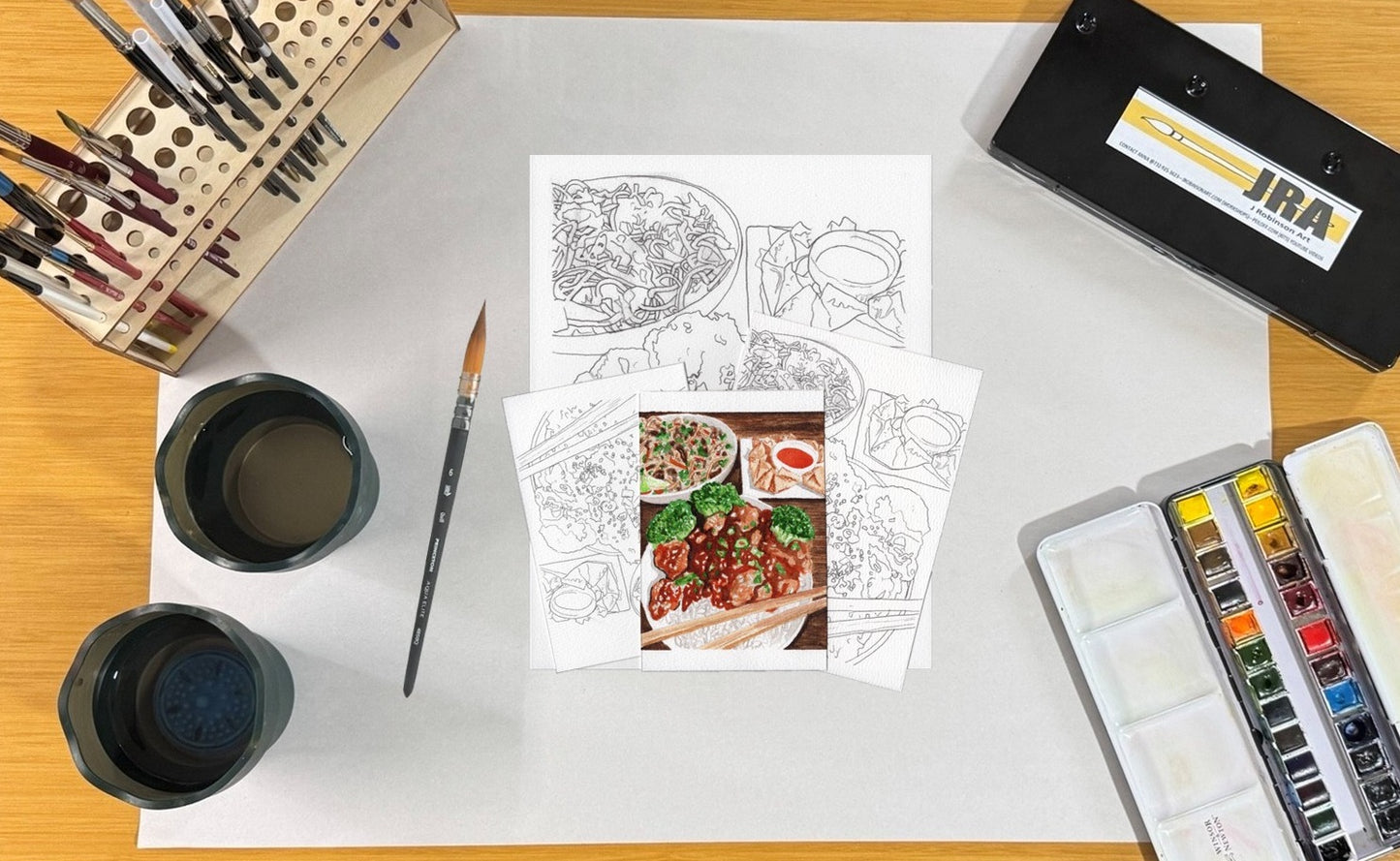 3 Pack Chinese Dinner 4x6, 5x7 and 8.5x11 Templates