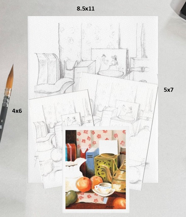 3 Pack Oranges and Tea 4x6, 5x7 and 8.5x11 Templates