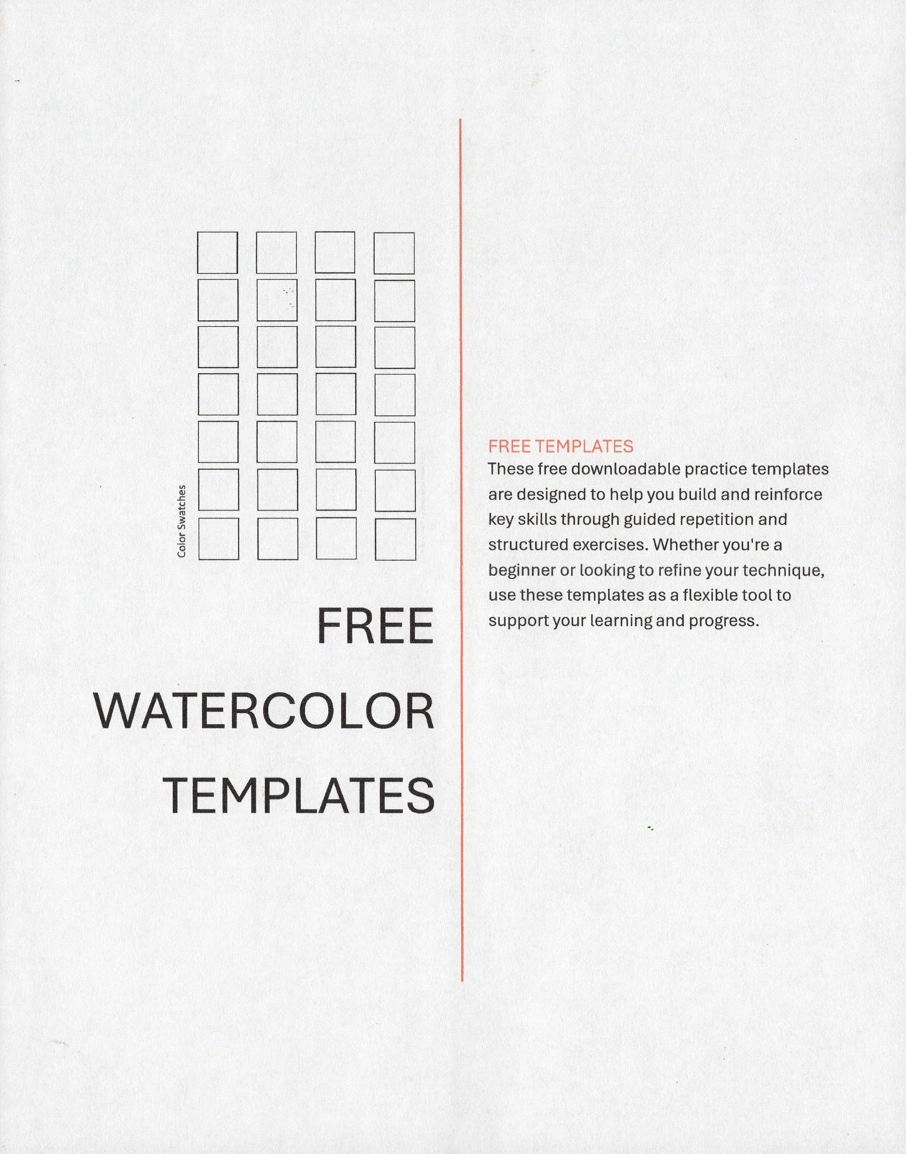 Free Printable Practice Templates