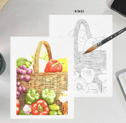 Vegetables 8.5x11 Template
