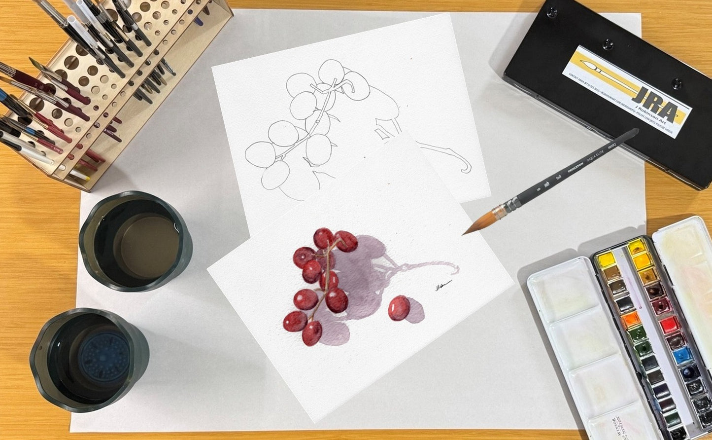 Red Grapes 8.5x11 Template