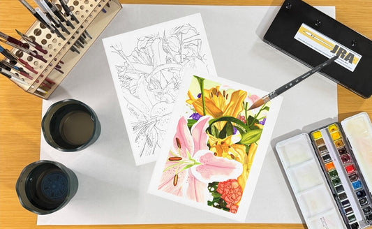 Anna's Flowers 8.5x11 Template
