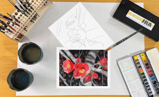 Camellia 1 8.5x11 Template