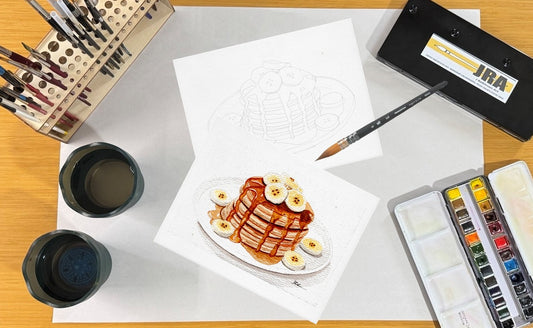 Pancakes and Bananas 8.5x11 Template