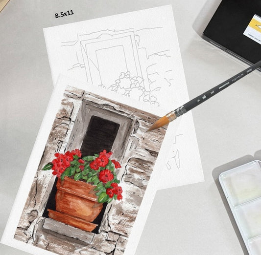 Window Plant 8.5x11 Template
