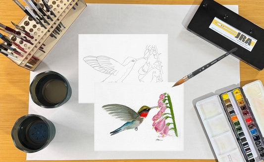 Humming Bird 8.5x11 Template