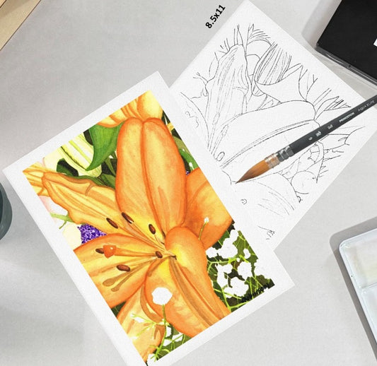 A Gift of Flowers 8,5x11 Template