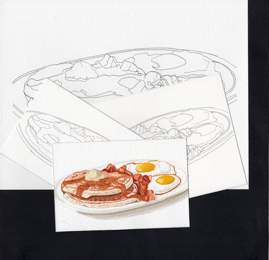 3 Pack Pancakes and Eggs 4x6, 5x7 and 8.5x11 Templates