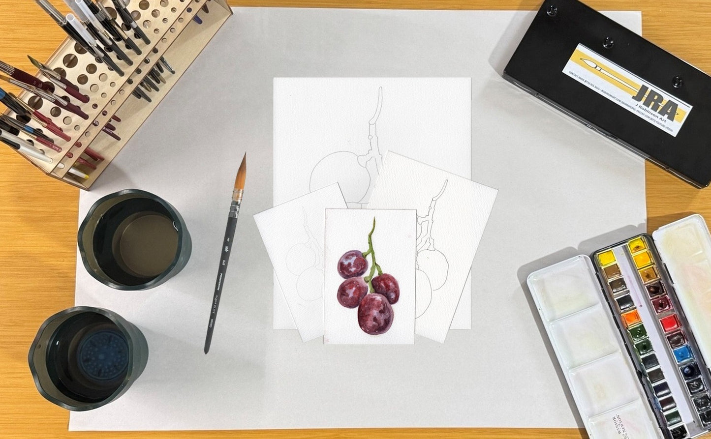 3 Pack Small Bunch of Grapes 4x6, 5x7 and 8.5x11 Templates