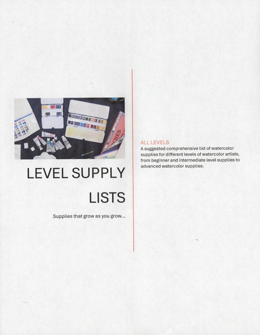 Supply List by Levels